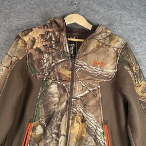 Under Armour Realtree Camo Hunting Jacket Womens M Softshell Full Zip